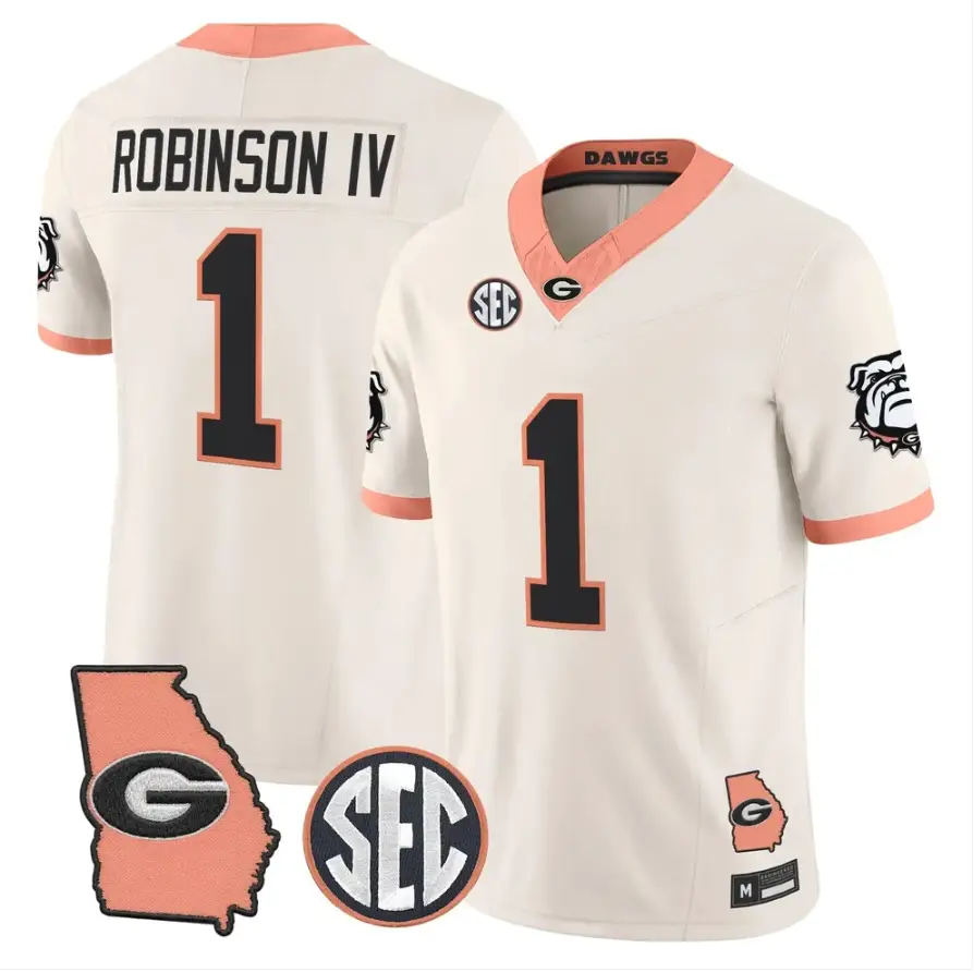 Ellis Robinson IV Jersey #1 Georgia Bulldogs 2026 The Big Peach Stitched
