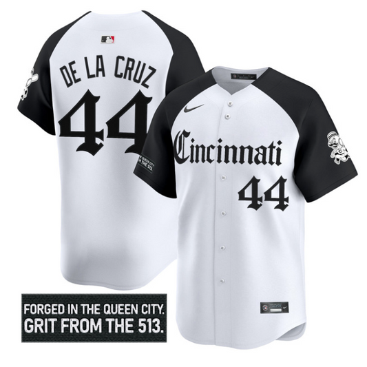 Elly De La Cruz Jersey #44 Cincinnati Reds Gothic Queen City Edition