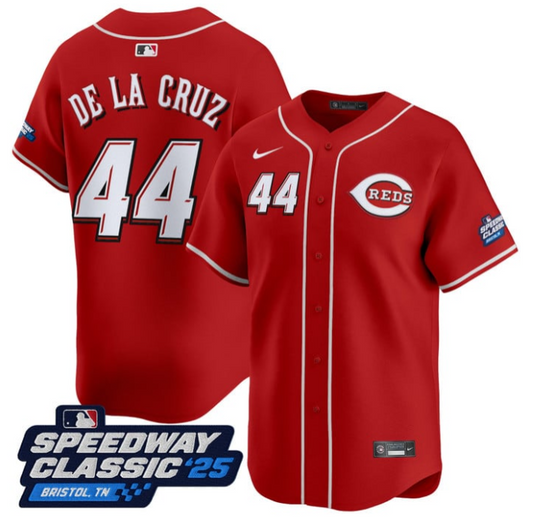 Elly De La Cruz Jersey #44 Cincinnati Reds Speedway Classic Stitched Red
