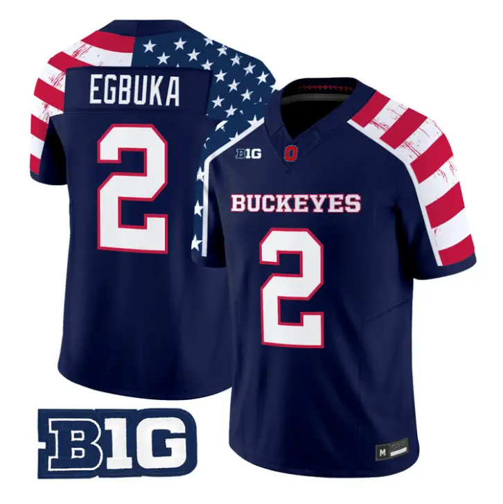 Emeka Egbuka Jersey #2 Ohio State America 250 Edition Limited Stitched
