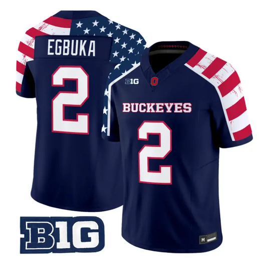 Emeka Egbuka Jersey #2 Ohio State America 250 Edition Limited Stitched