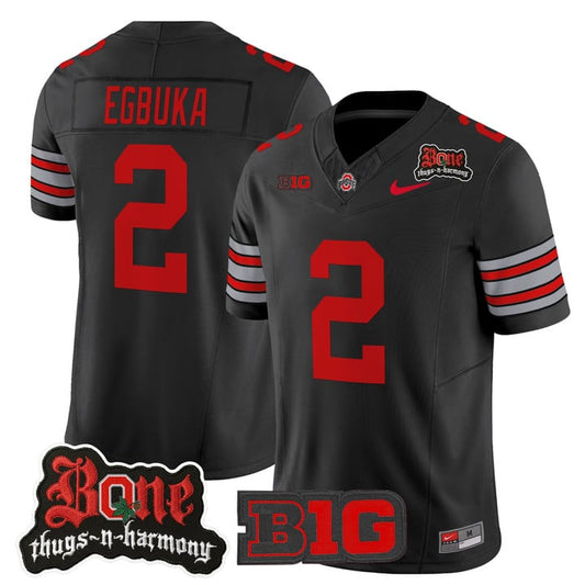 Emeka Egbuka Jersey #2 Ohio State Buckeyes Bone Thugs-N-Harmony Stitched