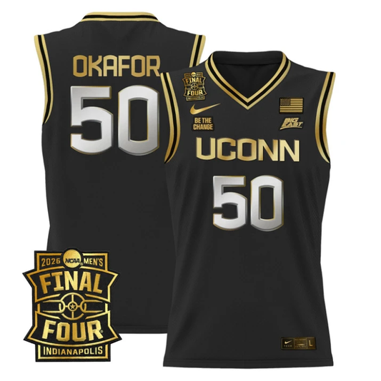 Emeka Okafor Jersey #50 UConn Huskies 2026 Final Four Patch Stitched