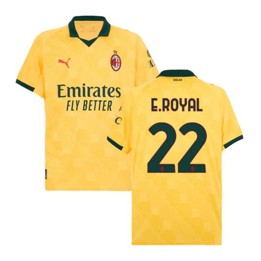 Emerson Royal #22 AC Milan 2025-26 Third Men Jersey – Yellow