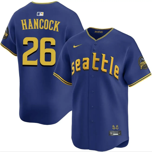 Emerson Hancock Jersey #26 Mariners Vapor Premier Limited All Stitched