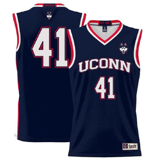 Emmett Hendry Jersey UConn Huskies College Basketball No Name Navy #41