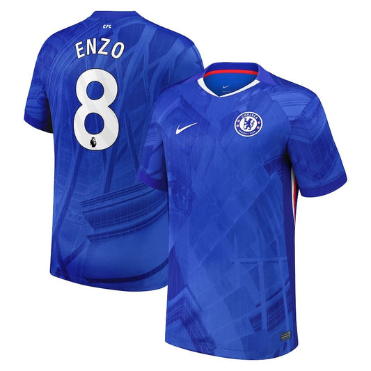 Enzo Fernandez #8 Chelsea 2025-26 Home Match Jersey – Blue