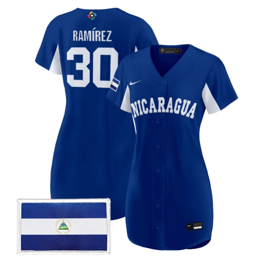 Erasmo Ramírez Jersey #30 Nicaragua 2026 World Baseball Dress Stitched