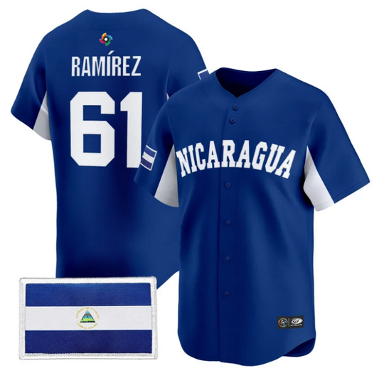Erasmo Ramírez Jersey #61 Team Nicaragua 2026 World Baseball Stitched
