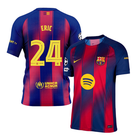 Eric Garcia 24 Barcelona 2025-26 Home Jersey – Scarlet