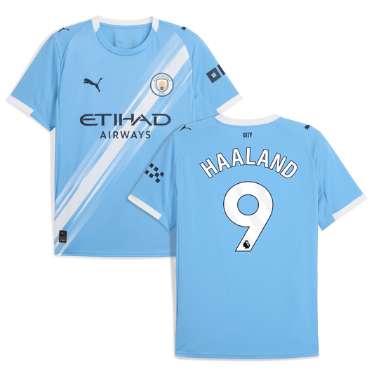 Erling Haaland 9 Manchester City 2025-26 Home Men Jersey – Sky Blue