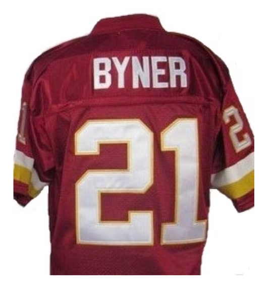 Ernest Byner Jersey Washington Redskins Custom Throwback Football Burgandy
