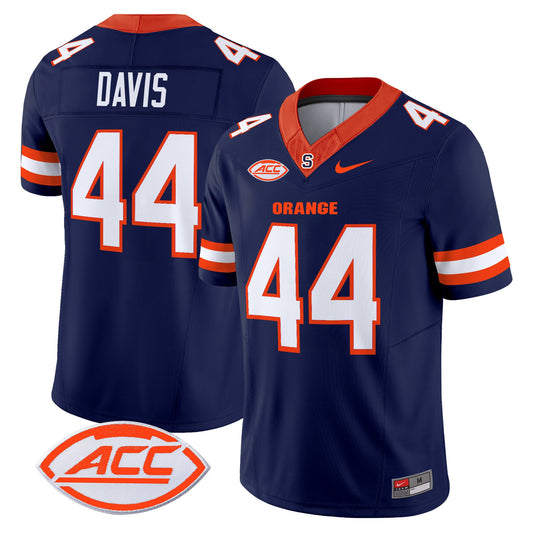 Ernie Davis Jersey #44 Syracuse Orange 2025 Limited Stitched Navy