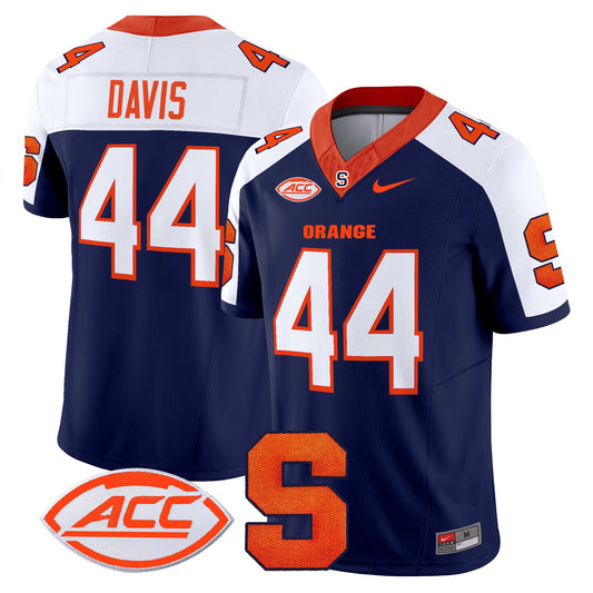 Ernie Davis Jersey #44 Syracuse Orange 2025 Limited Stitched Navy Alternate