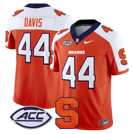 Ernie Davis Jersey #44 Syracuse Orange 2025 Limited Stitched Orange Alternate