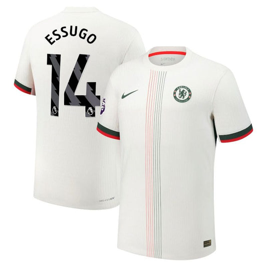 Essugo #14 Chelsea 2025-26 Away Match Jersey – White