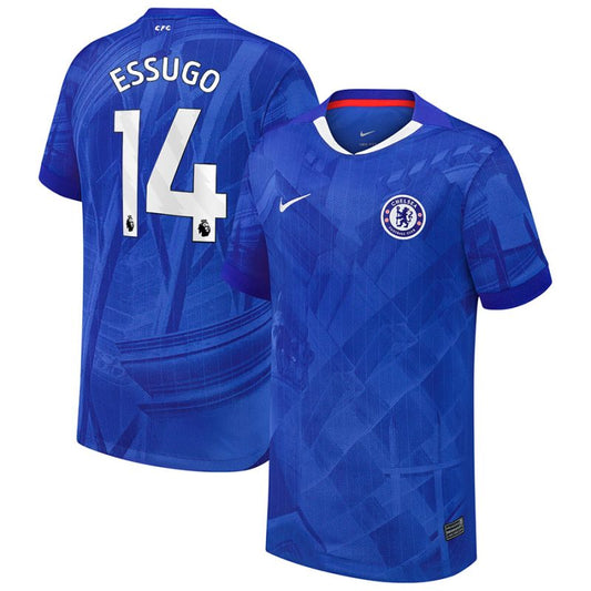 Essugo #14 Chelsea 2025-26 Home Match Jersey – Blue