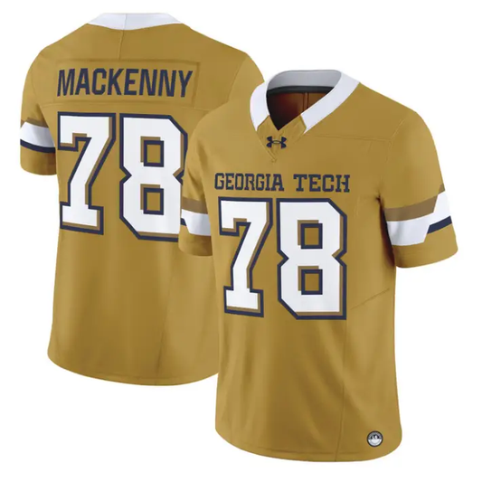 Ethan MacKenny Jersey #78 Georgia Tech Yellow Jackets 2026 Limited Stitched
