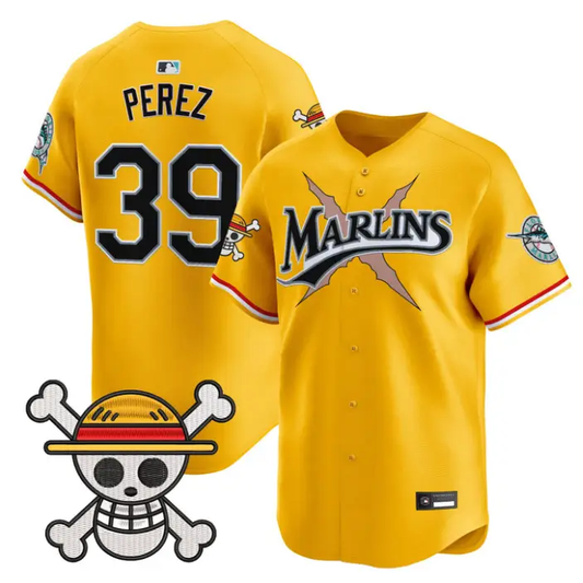 Eury Perez Jersey #39 Miami Marlins One Piece Premier Stitched