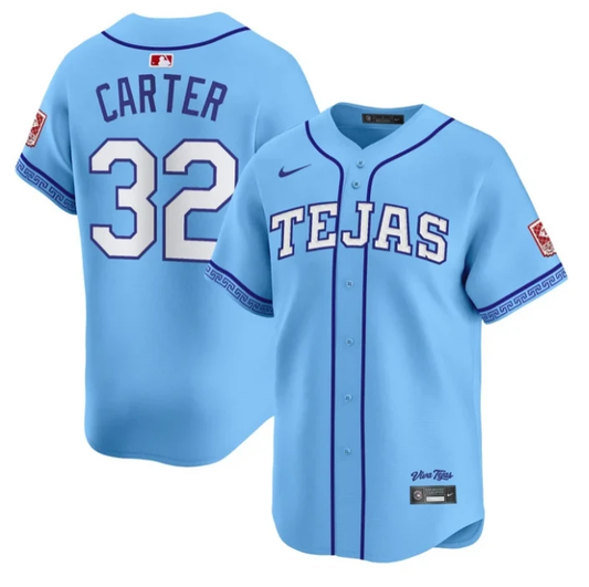 Evan Carter Jersey #32 Texas Rangers 2026 City Connect Premier Stitched