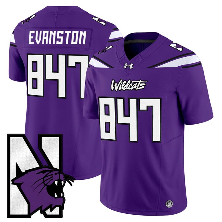 Evanston Jersey #847 Northwestern Wildcats Honoring 95 Vapor Limited Stitched