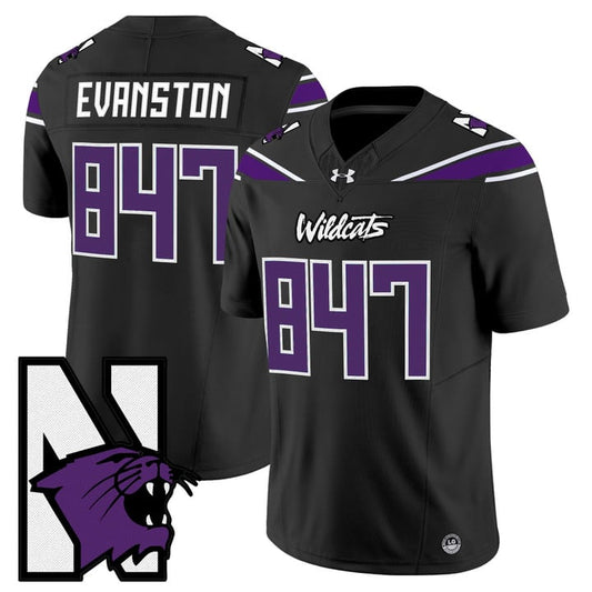 Evanston Jersey #847 Northwestern Wildcats Honoring 95 Vapor Limited Stitched