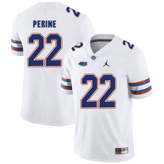 Florida Gators #22 Lamical Perine NCAA Football Jersey White Logo Patch