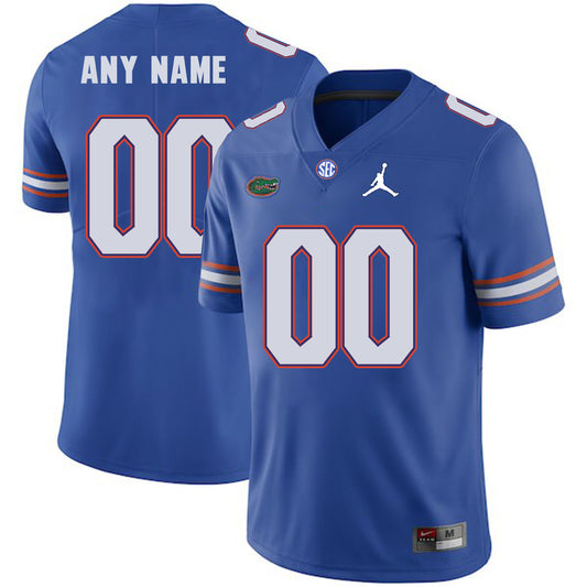 Florida Gators Custom Name and Number NCAA Football Jersey Blue 2018