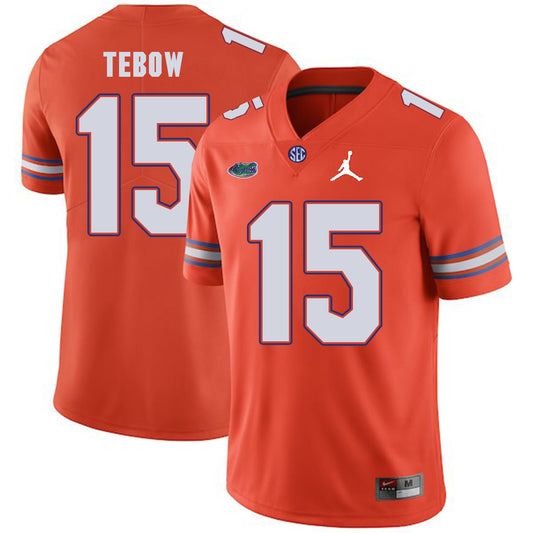 Florida Gators #15 Tim Tebow College Football Jersey Orange Logo Patch