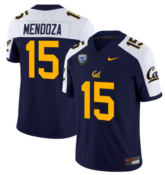 Fernando Mendoza Jersey #15 California Golden Bears Stitched Navy Alternate