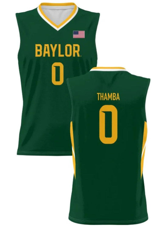 Flo Thamba Jersey Baylor Bears College Basketball #0