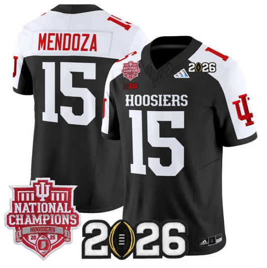 Fernando Mendoza Jersey #15 Hoosiers 2025 National Champions 2026 Patch