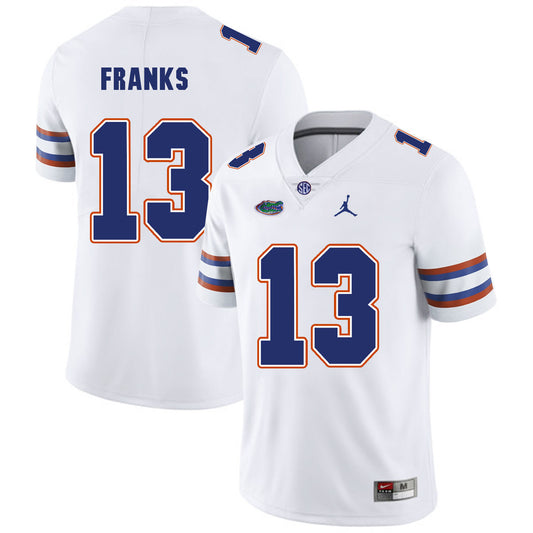 Florida Gators #13 Feleipe Franks College Football Jersey White Logo Patch