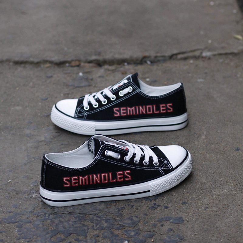 Florida State Seminoles Limited Print NCAA College Students Low Top Canvas Shoes Sport Sneakers 1
