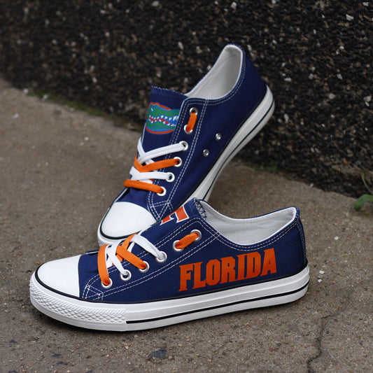 Florida Gators Limited Print NCAA College Students Low Top Canvas Shoes Sport Sneakers