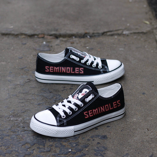 Florida State Seminoles Limited Print NCAA College Students Low Top Canvas Shoes Sport Sneakers 1