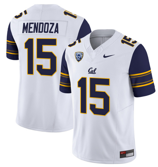 Fernando Mendoza Jersey #15 California Golden Bears Stitched White