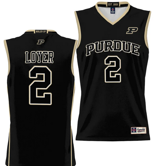 Fletcher Loyer Jersey #2 Purdue Boilermakers NIL College Basketball Lightweight Black