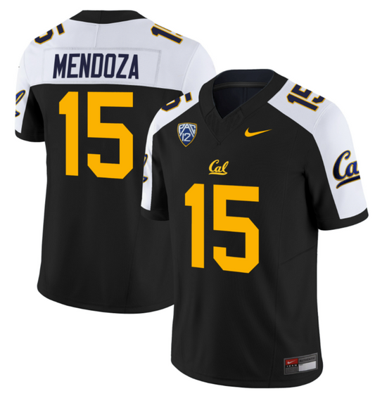 Fernando Mendoza Jersey #15 California Golden Bears Stitched Black Alternate