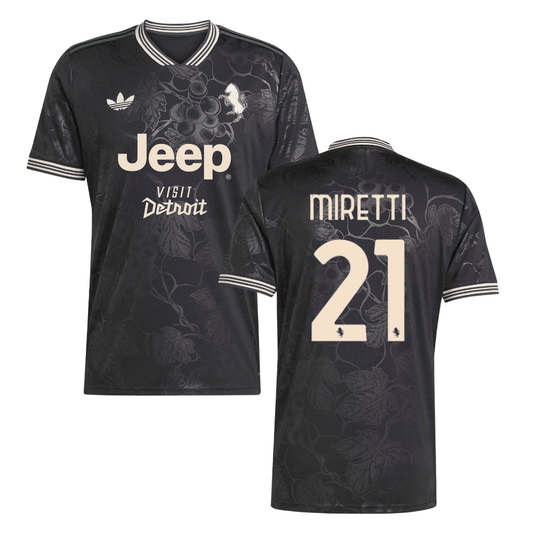 Fabio Miretti 21 Juventus 2025-26 Third Match Jersey – Black