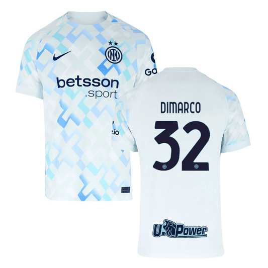 Federico Dimarco #32 Inter Milan 2025-26 Away Match Jersey – White