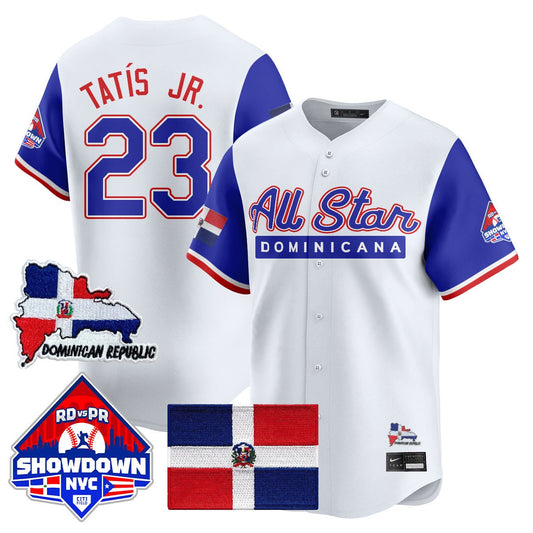 Fernando Tatís Jr Jersey #23 Dominican Republic MLB All-Star 2025 Blue Sleeves