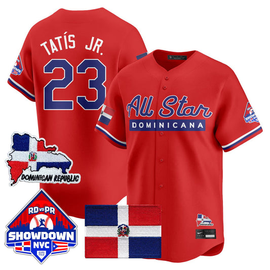 Fernando Tatís Jr Jersey #23 Dominican Republic MLB All-Star 2025 Red