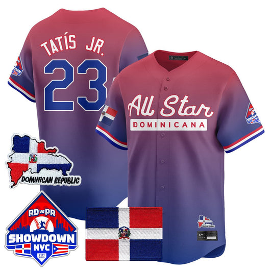 Fernando Tatís Jr Jersey #23 Dominican Republic MLB All-Star 2025 Red Limited