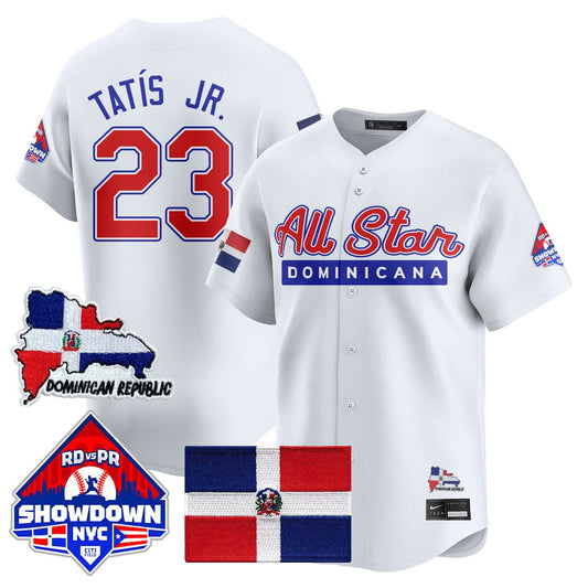 Fernando Tatís Jr Jersey #23 Dominican Republic MLB All-Star 2025 White