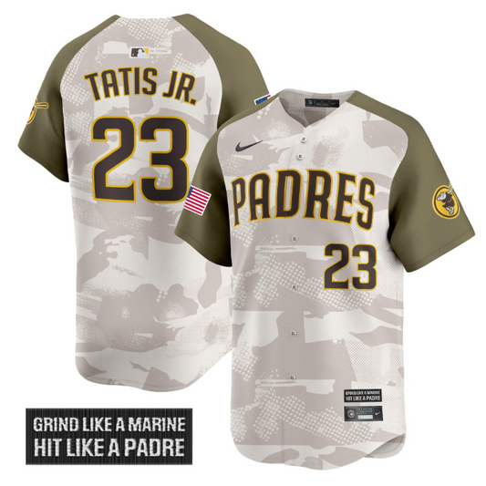 Fernando Tatis Jr Jersey #23 San Diego Padres 2025 Armed Forces Day Vapor Stitched Alternate