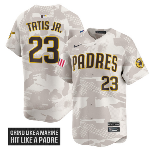 Fernando Tatis Jr Jersey #23 San Diego Padres 2025 Armed Forces Day Vapor Stitched Camo