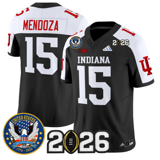 Fernando Mendoza Jersey #15 Hoosiers United States 250th V2 Stitched