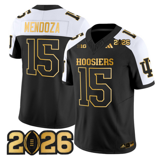 Fernando Mendoza Jersey #15 Indiana Hoosiers 2026 CFP Final Patch Stitched