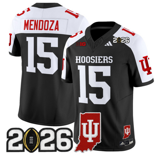 Fernando Mendoza Jersey #15 Indiana Hoosiers 2026 CFP Indiana State Stitched